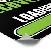 Knie-Operation-Erholung-Ladung - Gelenkknie ersetz Poster (Ecke)