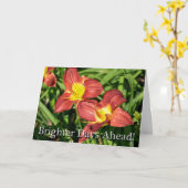 Knie Operation Floral bald wieder gut Karte (Gelbe Blume)