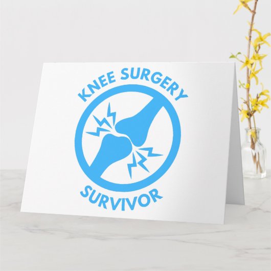 Knie-Operation Karte (Gelbe Blume)