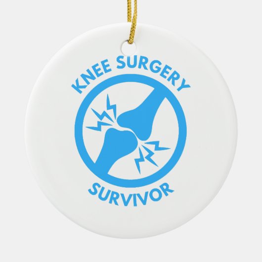 Knie-Operation Keramik Ornament (Vorne)