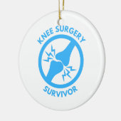Knie-Operation Keramik Ornament (Links)