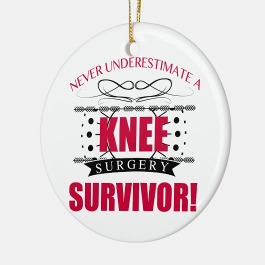 Knie-Operation Keramikornament (Links)
