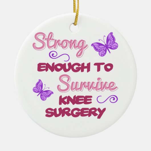 Knie Operation Strong Keramikornament (Vorne)