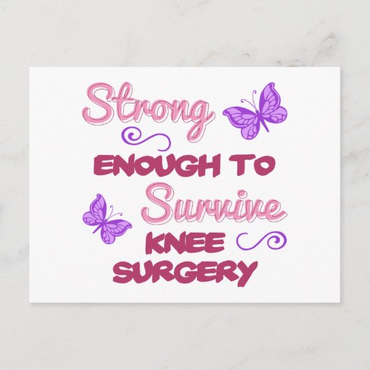 Knie Operation Strong Postkarte (Vorderseite)