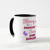 Knie Operation Strong Tasse (Vorderseite Links)