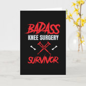 Knie Operation Survivor Knie Operation Karte (Gelbe Blume)