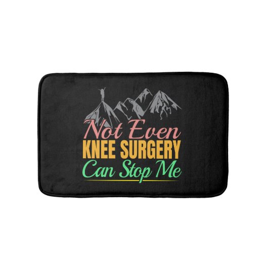 Knie-Operation-Wanderangebot - Bergsteigen Badematte (Vorderseite)