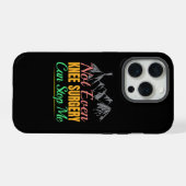 Knie-Operation-Wanderangebot - Bergsteigen iPhone Hülle (Rückseite (Horizontal))