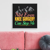 Knie-Operation-Wanderangebot - Bergsteigen Leinwanddruck (Insitu (Wohnzimmer))