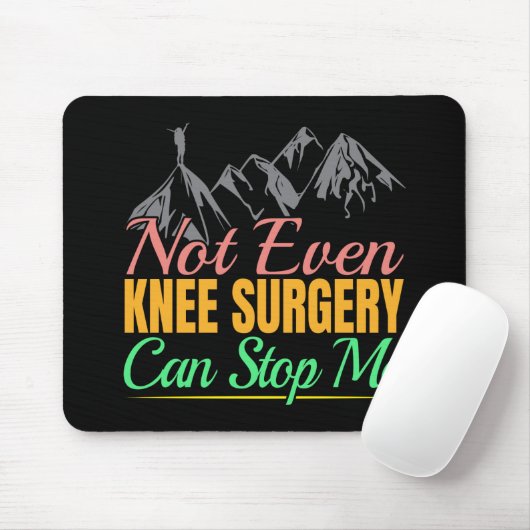 Knie-Operation-Wanderangebot - Bergsteigen Mousepad (Mit Mouse)