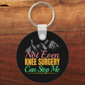 Knie-Operation-Wanderangebot - Bergsteigen Schlüsselanhänger (Vorderseite)