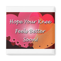 Knie Operation wird bald gut.