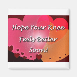 Knie Operation wird bald gut. Magnet