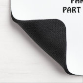 Knie-Operations-Überlebend-Teil-Mann-Teil-Maschine Mousepad (Ecke)