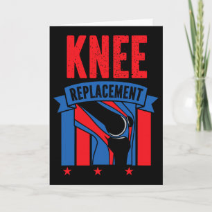 Knie Stolz Amerikanische Flagge 4. Juli Knie Ersat Karte