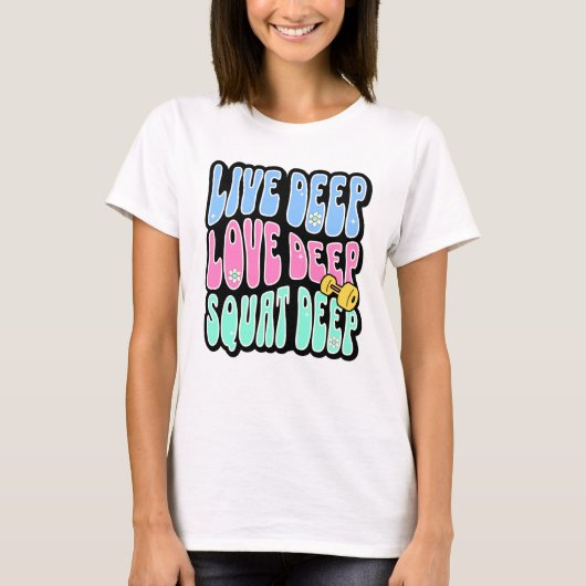 Kniebeuge T-Shirt (Vorderseite)