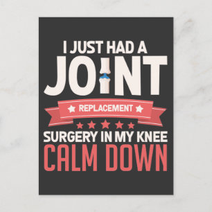 Knieerholung nach Gelenkersatzoperation - Gute Bes Postkarte