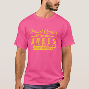 Knieersatzoperation Arthroplastik künstliches Gele T-Shirt