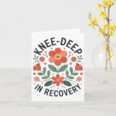 Kniegelenksersatz Erholung Knie Operation Erholung Karte (Gelbe Blume)