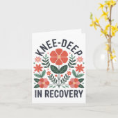 Kniegelenksersatz Erholung Knie Operation Erholung Karte (Gelbe Blume)