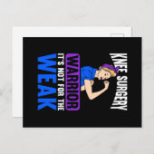 Kniegelenksersatz ist nicht wegen der Schwäche Postkarte (Vorne/Hinten)