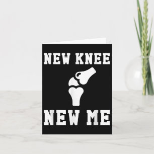 Knieoperation Erholungszitat Geschenk neues Ich Dankeskarte