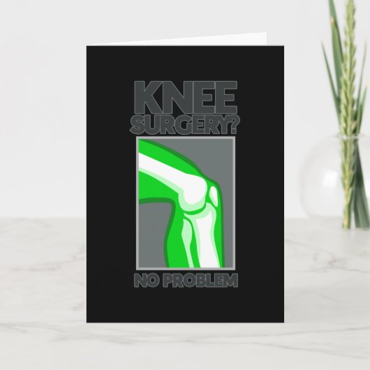 Knieoperation Kein Problem Karte (Vorderseite)