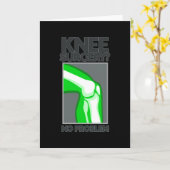 Knieoperation Kein Problem Karte (Gelbe Blume)