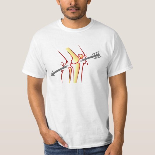 Knieverletzungs-T - Shirt (Vorderseite)