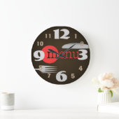 Knife And Fork Kitchen Clock with Large Numbers Große Wanduhr (Zuhause)