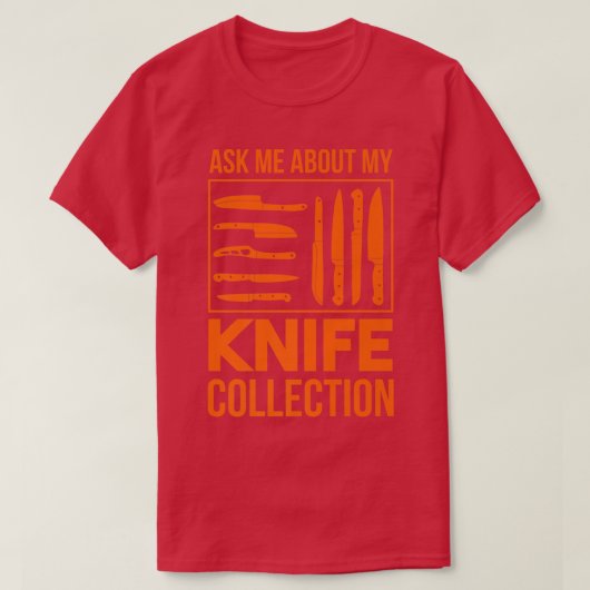 Knife Collection Throwing Knife Chefs & Kitchen Ch T-Shirt (Design vorne)