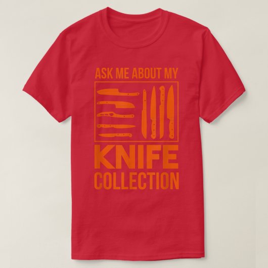 Knife Collection Throwing Knife Chefs & Kitchen Ch T-Shirt (Design vorne)