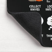Knife Collector Maker Bladesmith Blacksmith Knives Mousepad (Ecke)