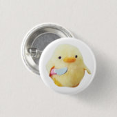 Knife Duck Plush Button Button (Vorne & Hinten)