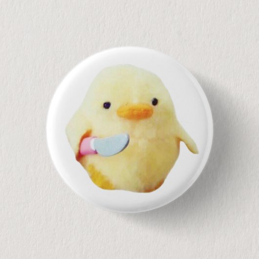 Knife Duck Plush Button Button (Vorderseite)