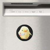Knife Duck Plush Meme Magnet (In Situ (Geschirrspüler))