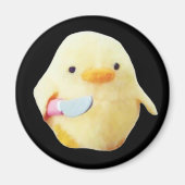Knife Duck Plush Meme Magnet (Vorne)