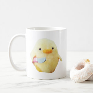 Knife Duck Plush Meme Tasse doppelseitig
