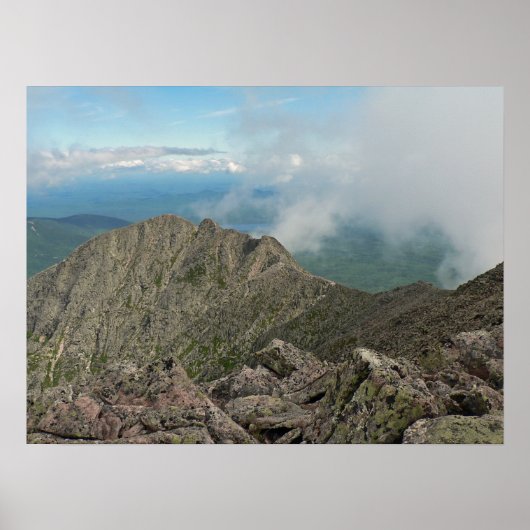 Knife Edge trail, Baxter Staat Park, Maine Poster (Vorne)