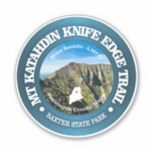 Knife Edge Trail (Katahdin) Aufkleber (Vorderseite)