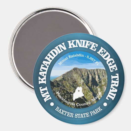 Knife Edge Trail (Katahdin) Magnet (Vorderseite/Rückseite)