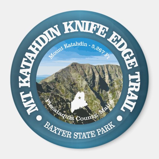 Knife Edge Trail (Katahdin) Magnet (Vorne)