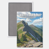 Knife Edge Trail Katahdin Maine Magnet (Vorderseite/Rückseite)