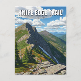 Knife Edge Trail Katahdin Maine Postkarte