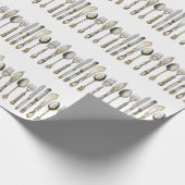 Knife Gabellöffel Küchenbesteck Geschenkpapier (Ecke)