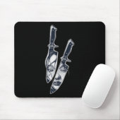 Knife Girl Tattoo Mousepad (Mit Mouse)