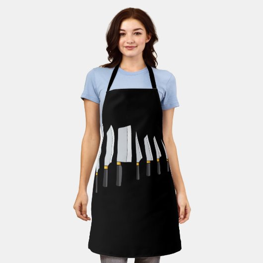 Knife Kit Küchenwerkzeuge Kochen Gadget T-Shirt Ko Schürze (Getragen)