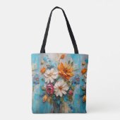 Knife Painted Bouquet Tasche (Rückseite)