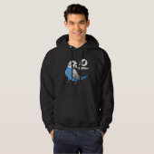 Knife Parrot Wants Seeds I Blue Budgie Budgerigar Hoodie (Vorne ganz)