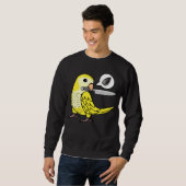Knife Parrot Wants Seeds I Yellow Lutino Monk Para Sweatshirt (Vorne ganz)